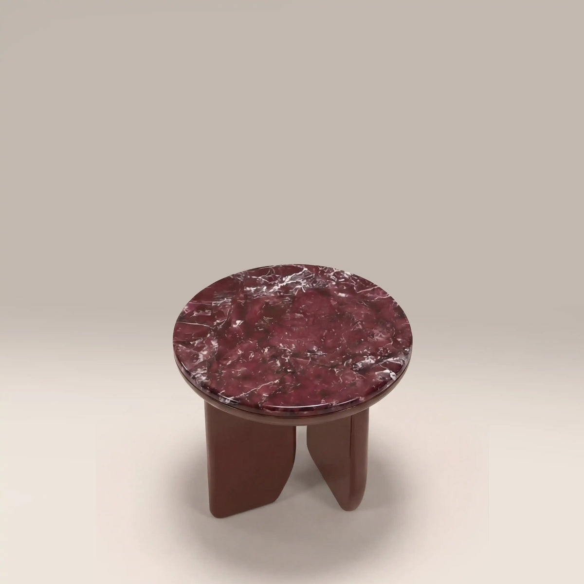 Table d'Appoint Ismea — Marbre Bordeaux, détail