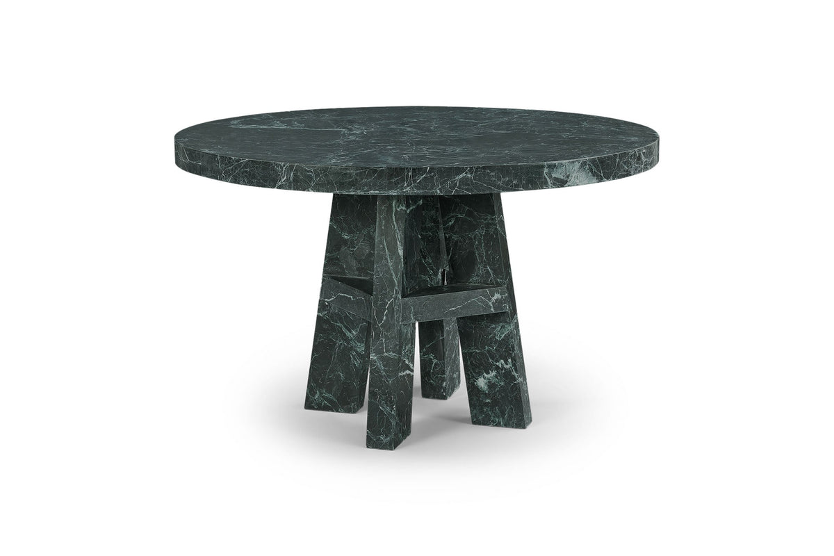 Table à Manger Ronde Pronto — Marbre Vert, détail