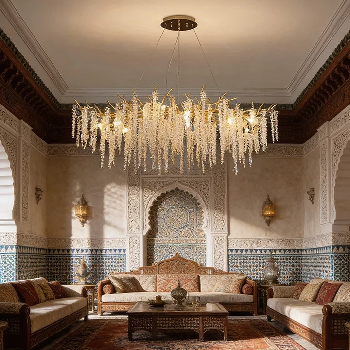 Lustre Diams en verre cristallin