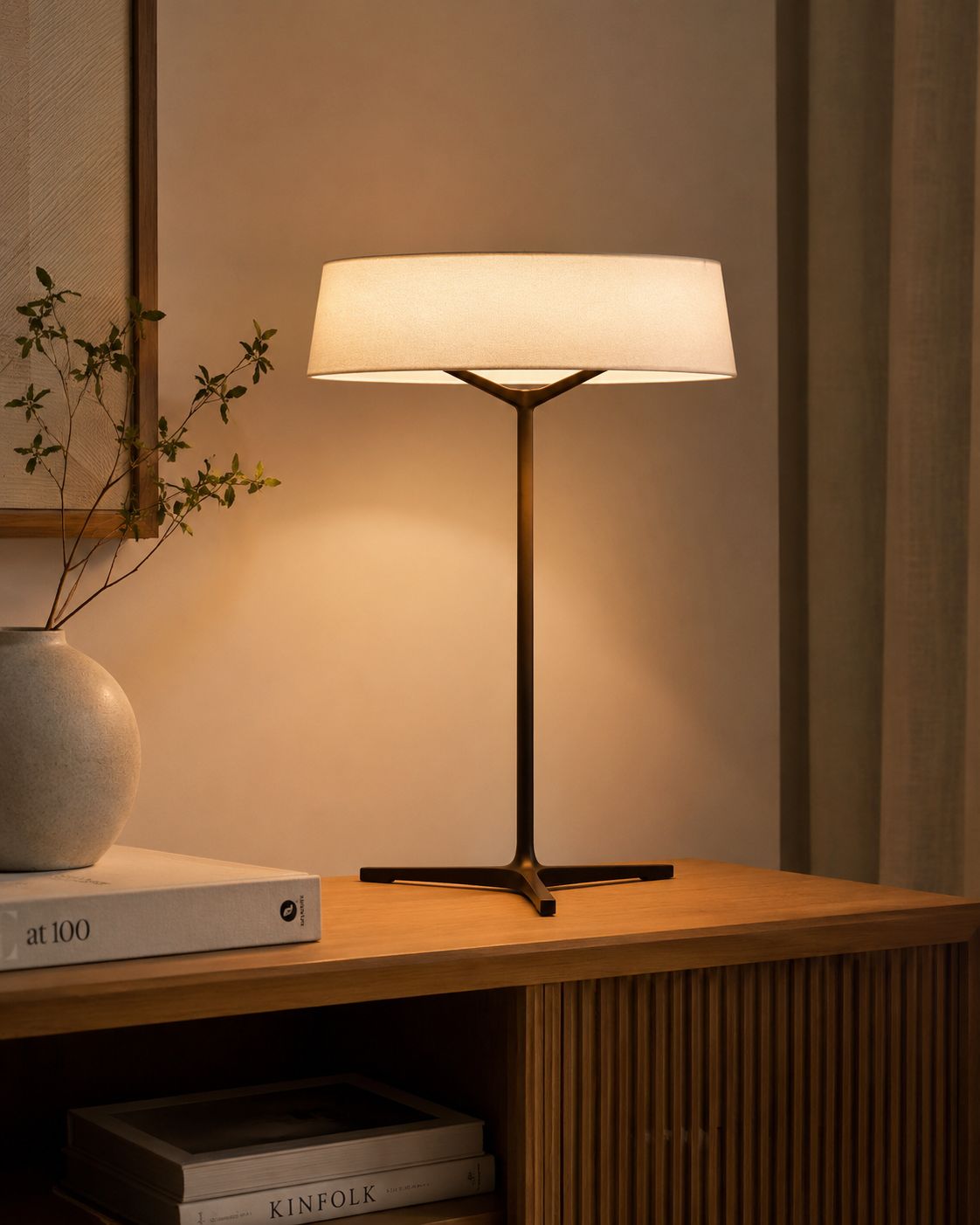Lampe de table Dama, détail abat-jour