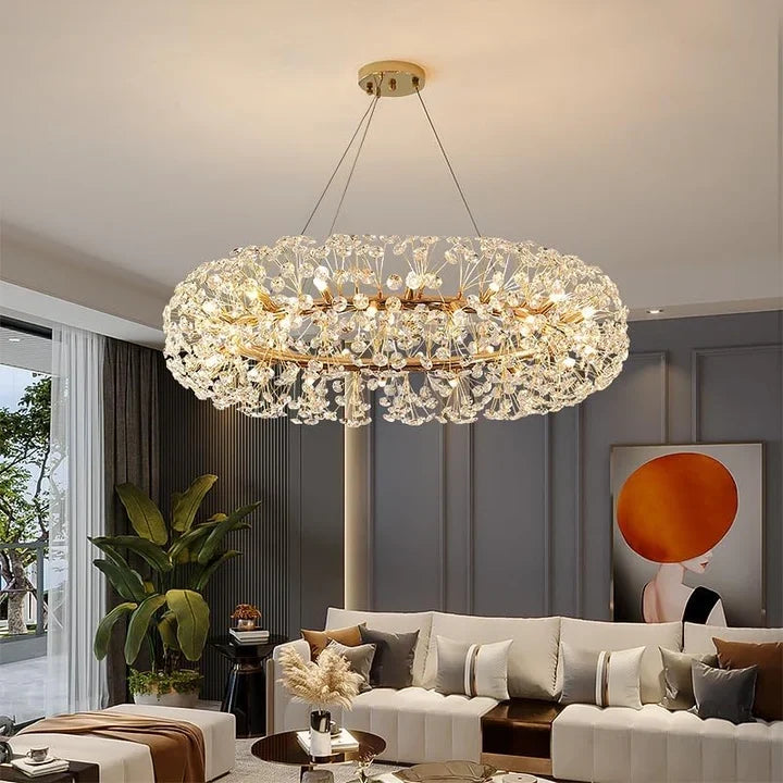 Lustre Safran à cristaux