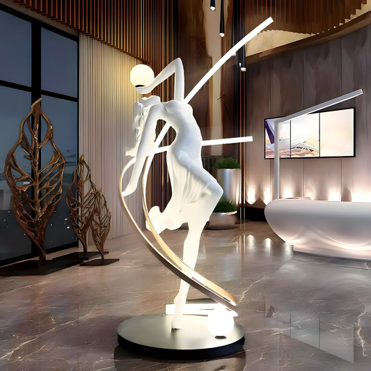 Sculpture Danseuse lumineuse abstraite