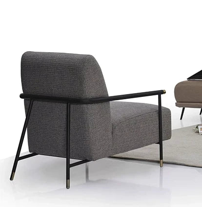 Fauteuil Venedik gris en situation
