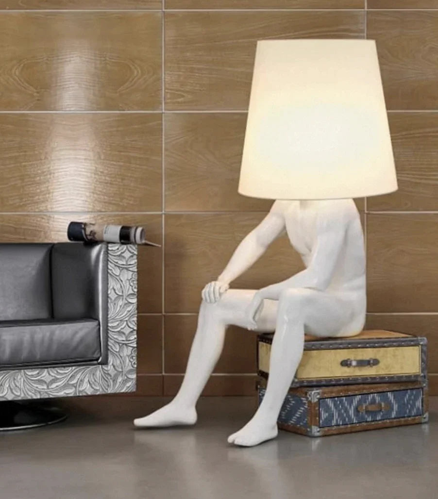 Sculpture Homme Assis en situation