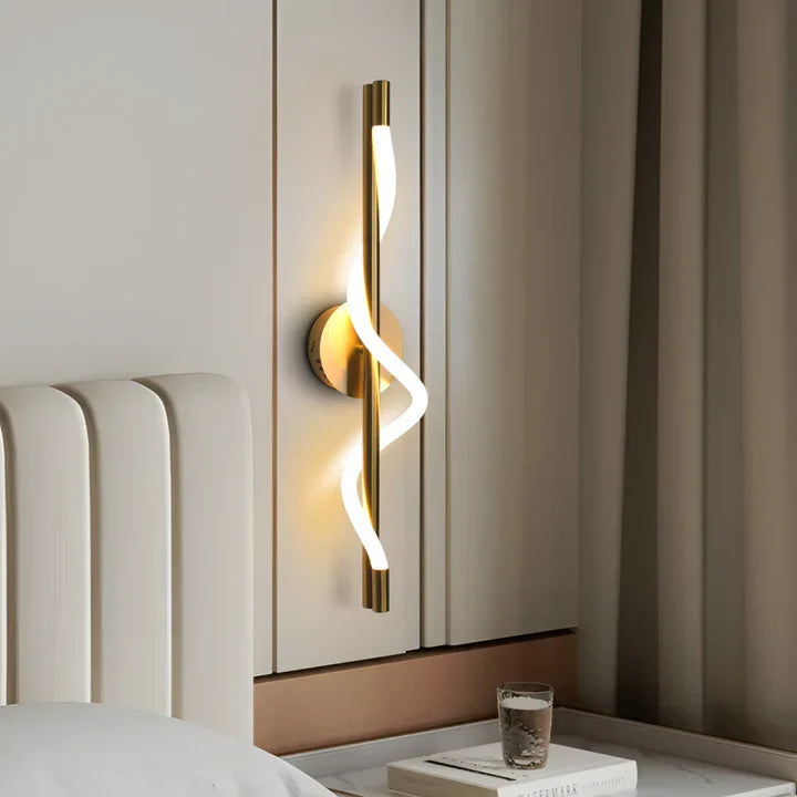Applique murale design architectural en situation