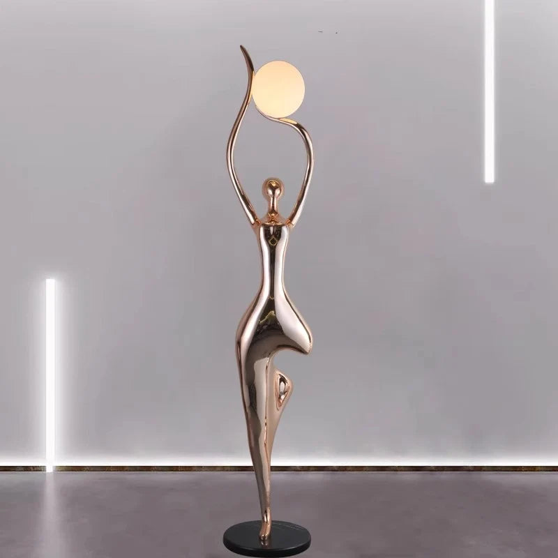 Sculpture lumineuse Art Contemporain en situation