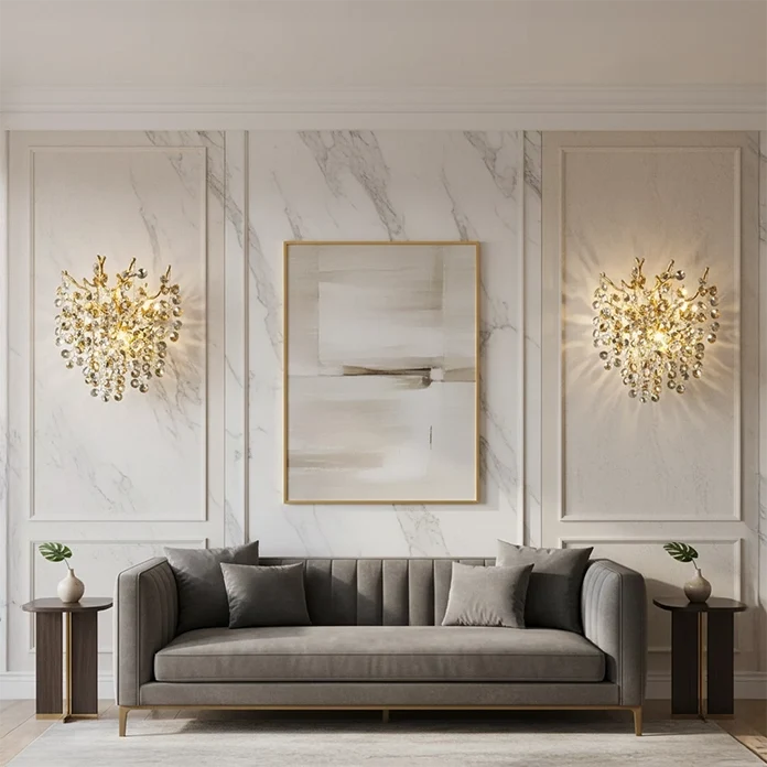 Applique murale Paule Gold en situation