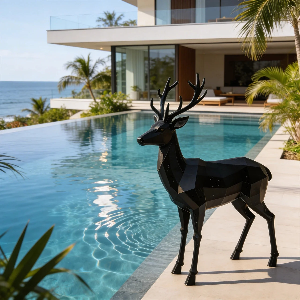 Sculpture Cerfs Design en situation