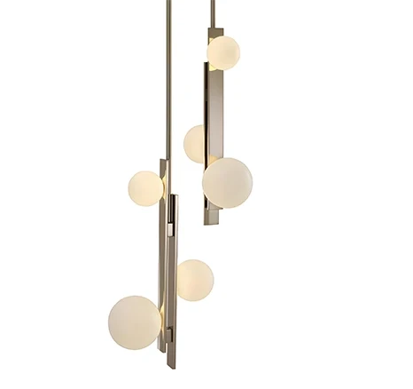 Suspension 3 globes, détail