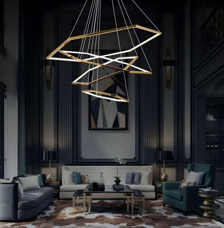 Lustre Hexa-Luxe, structures hexagonales