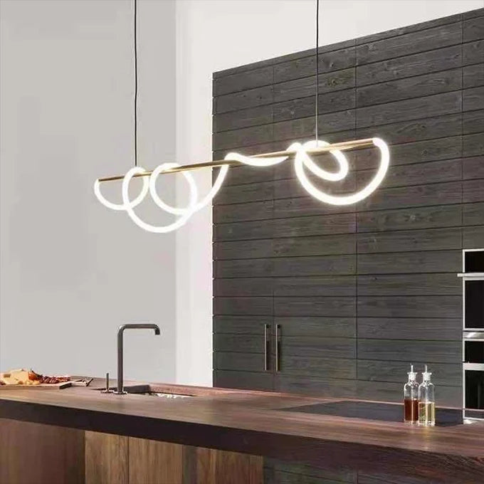 Suspension Tracer Loop, bande LED incurvée