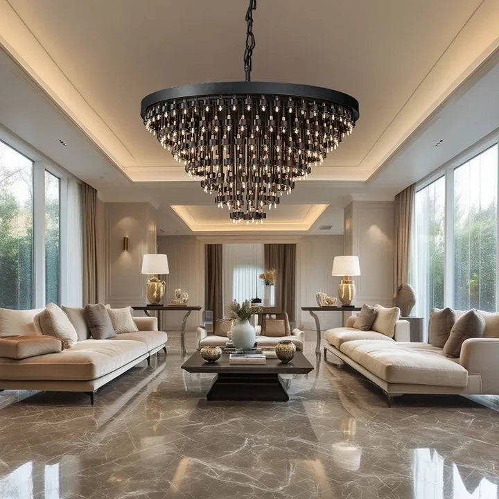 Lustre Legato, couches de cristal