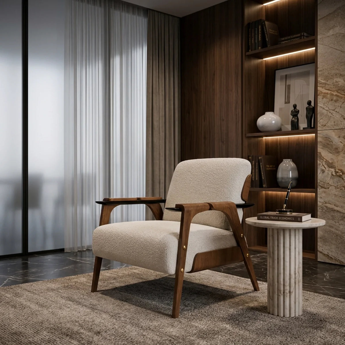 Fauteuil Élégance Nordic, vue arrière
