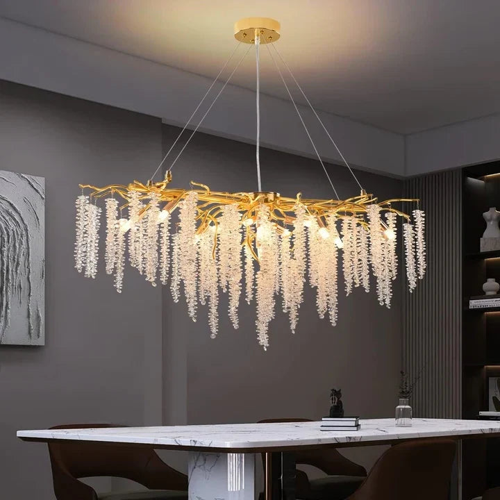 Lustre Diams, détail doré