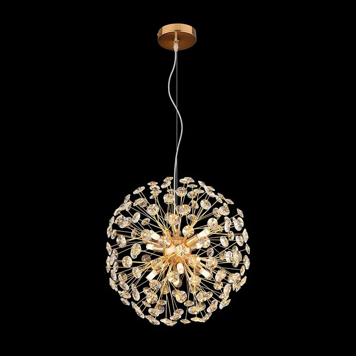 Lustre Lavande doré, détail