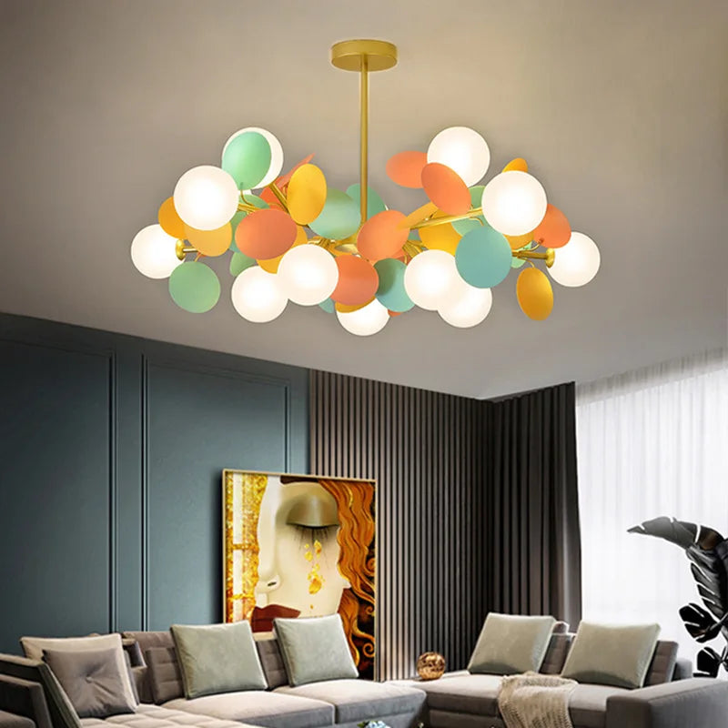 Lustre Fleurs Boule, structure