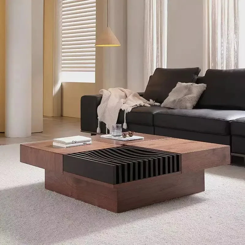 Astana table basse, rangement caché ouvert