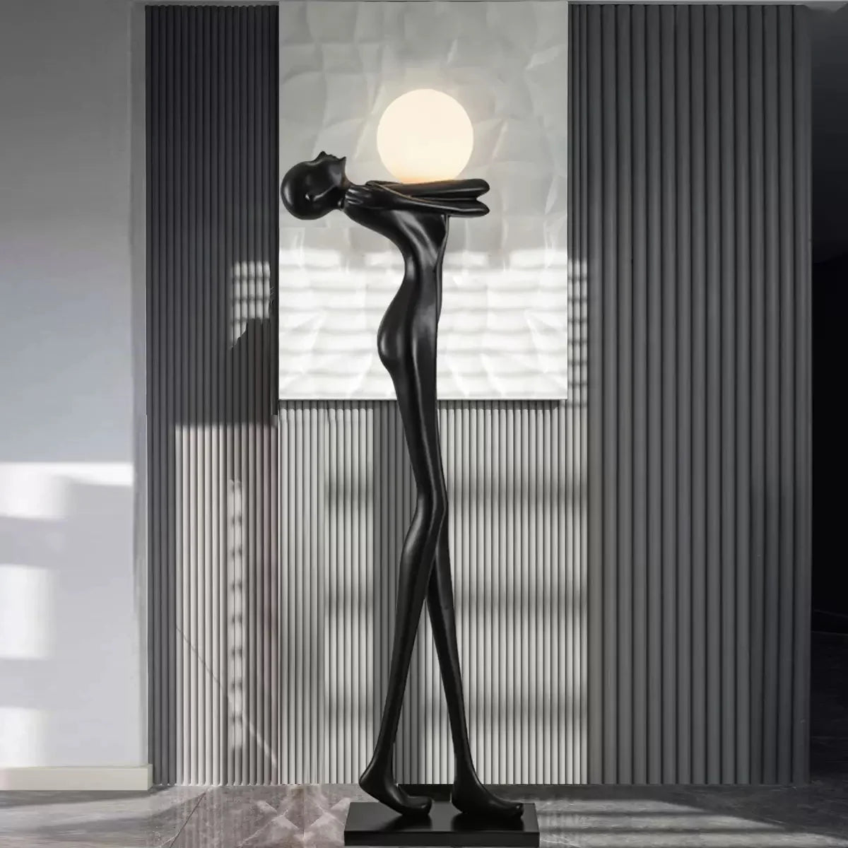Lampadaire Silhouette Élégante, détail