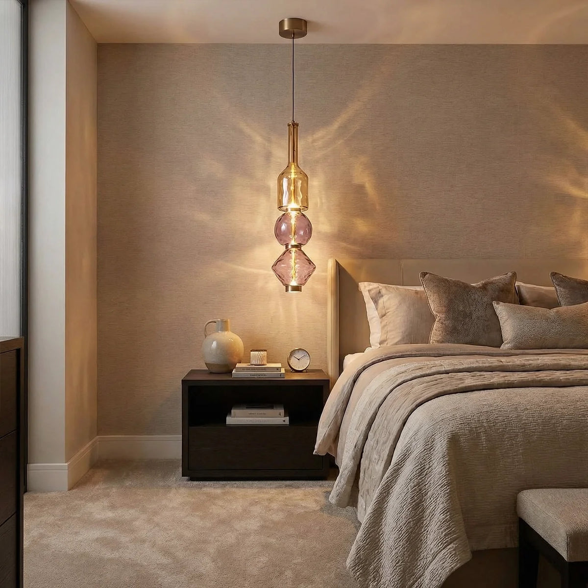Suspension Ambria Glass, silhouette verticale