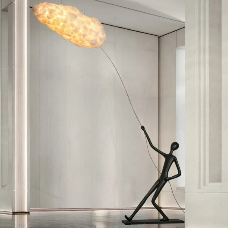 Sculpture L'Homme au nuage, vue d'ensemble