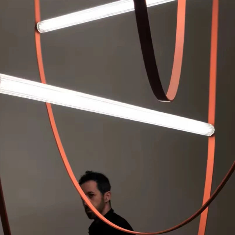 Lustre Vkeid en cuir, vue d'ensemble