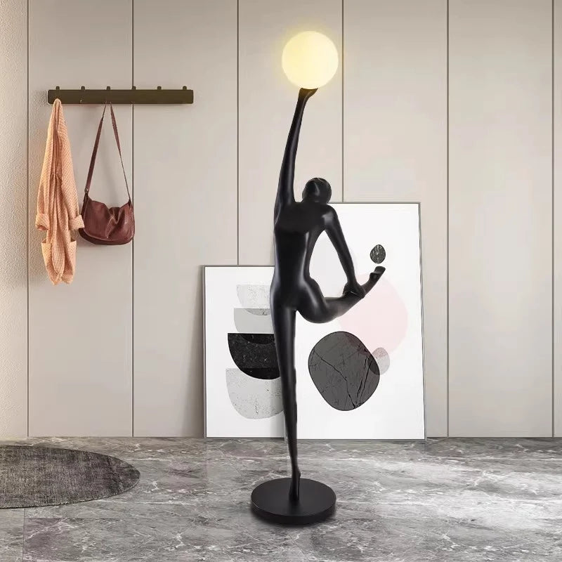 Lampadaire Danseuse Équilibre, détail