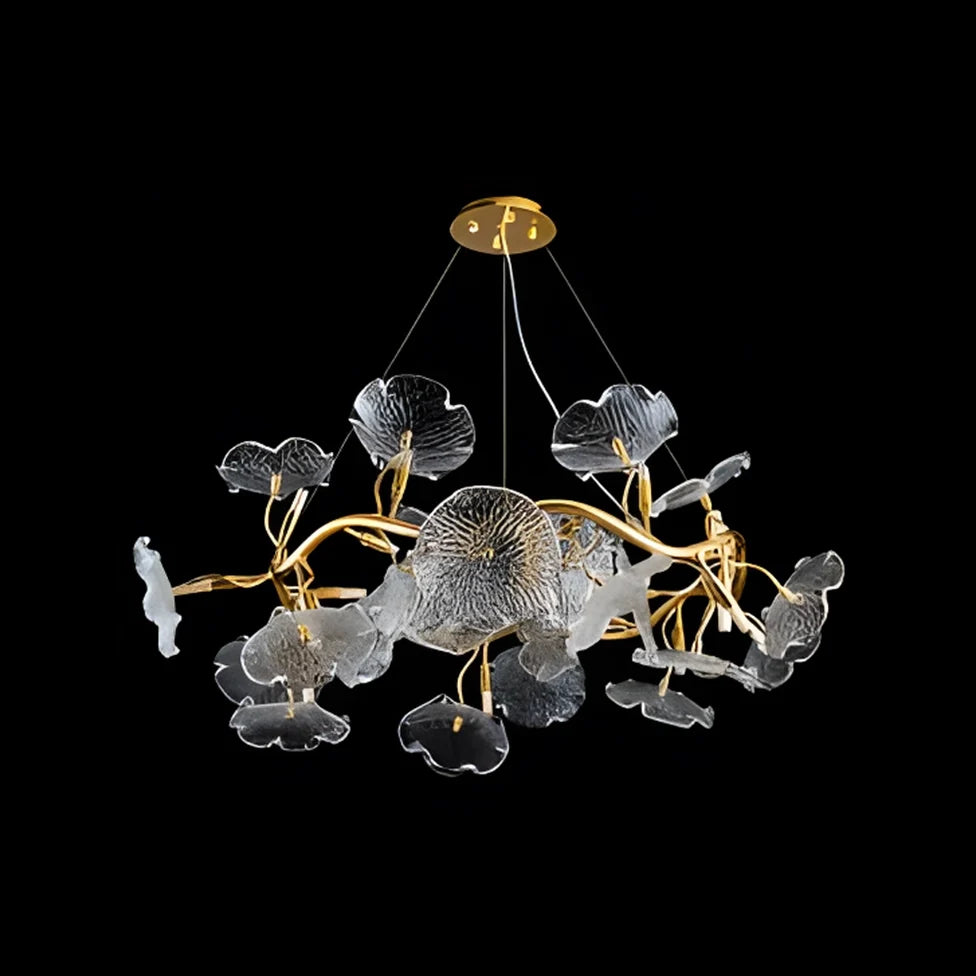Lustre Floréa Gold LED, vue d'ensemble