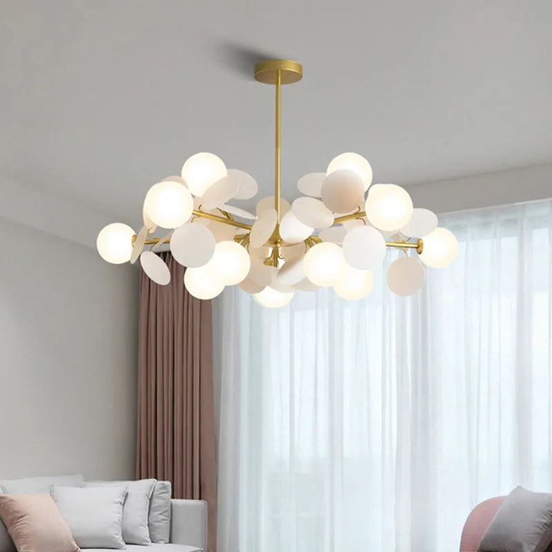 Lustre Fleurs Boule, vue d'ensemble