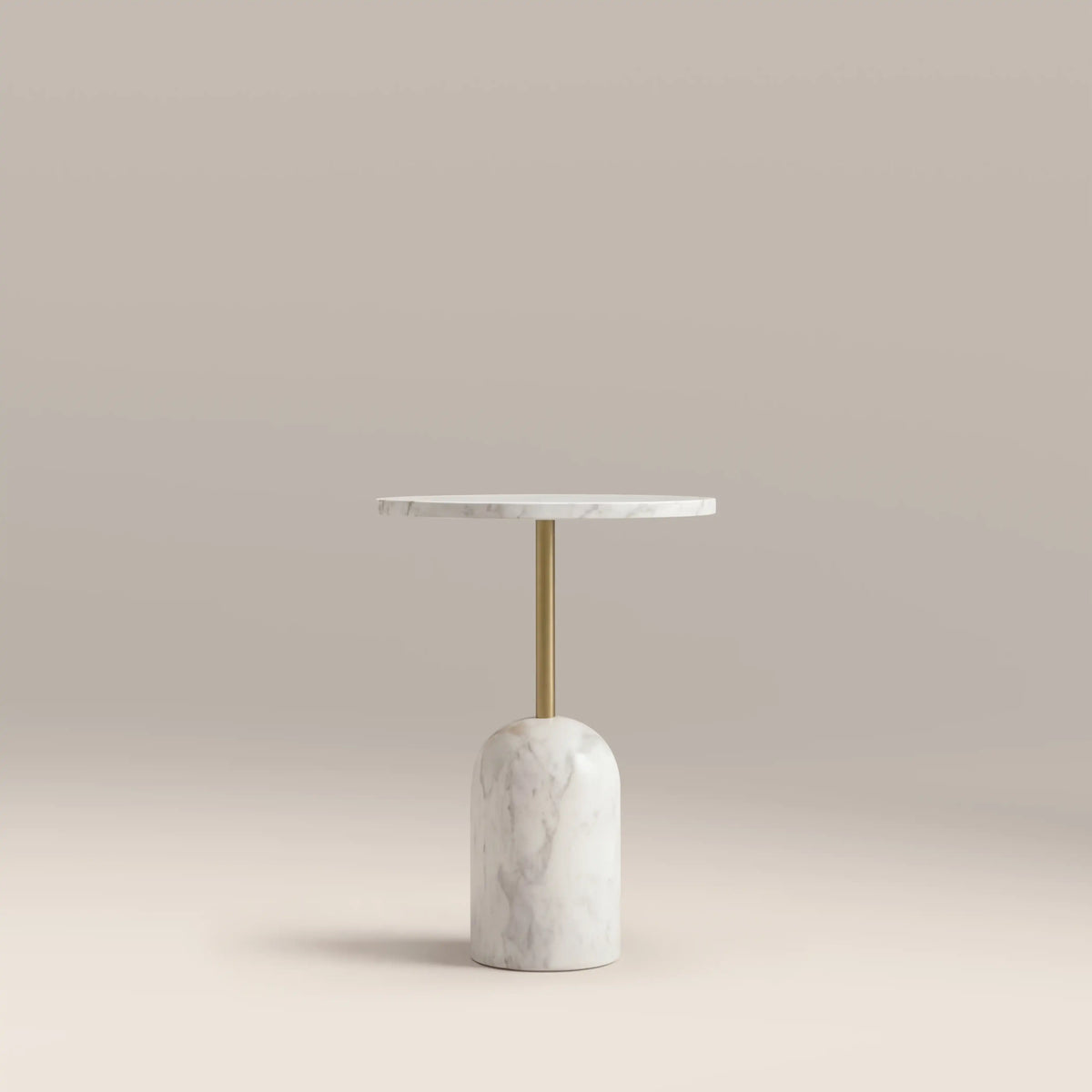 Table d'Appoint Kingston — Marbre Blanc