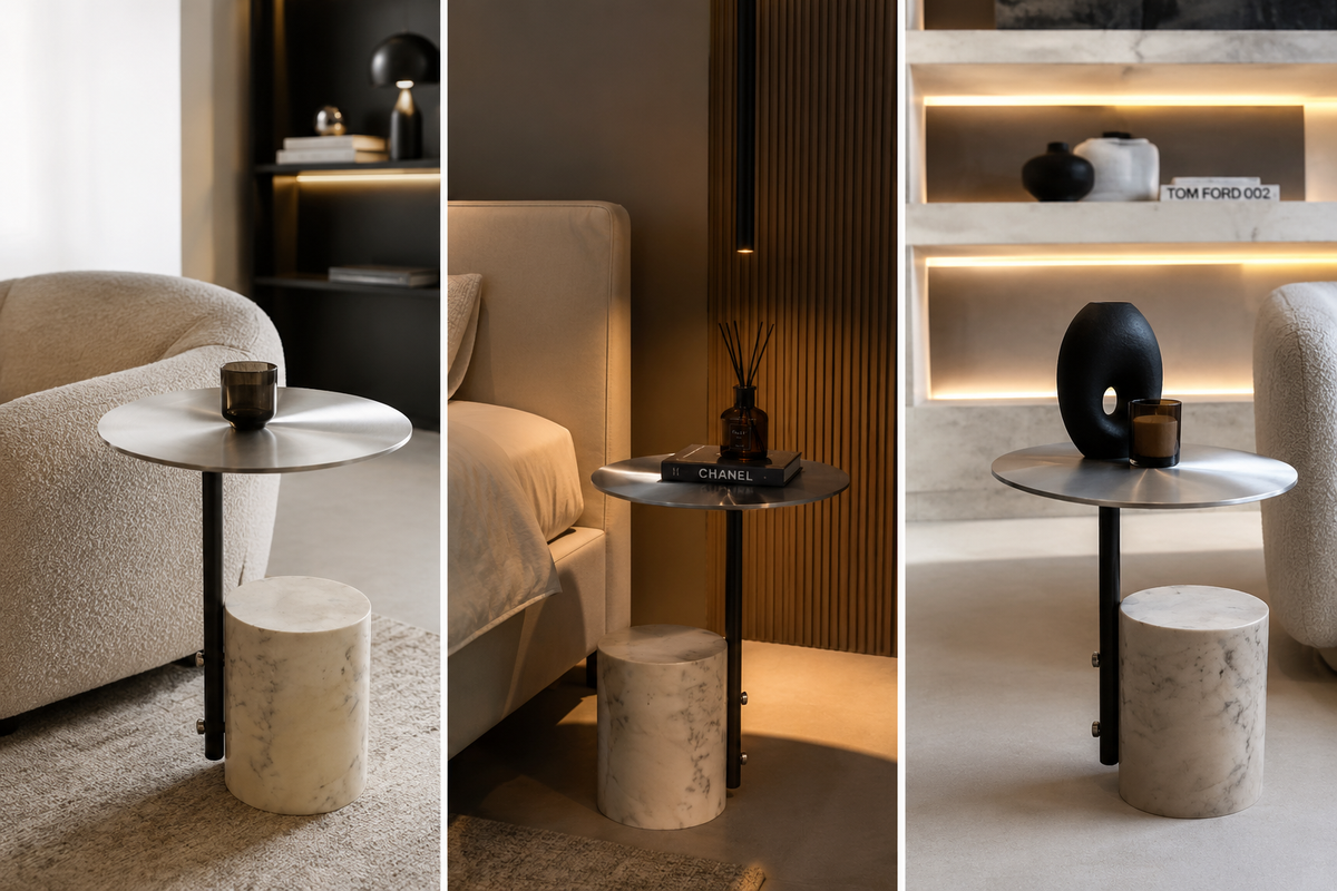 Table d'appoint Luna en situation