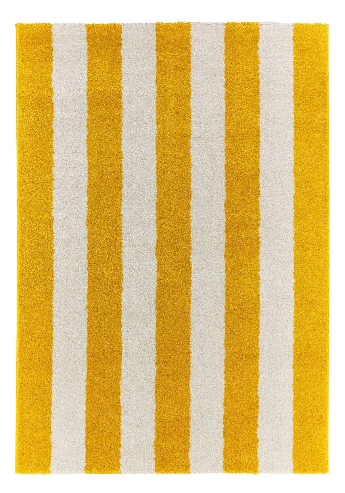 Tapis Groovy seventies jaune rayé