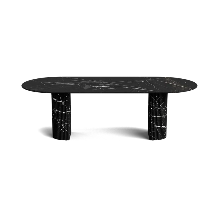 Table Ovale Blks — Marbre Noir