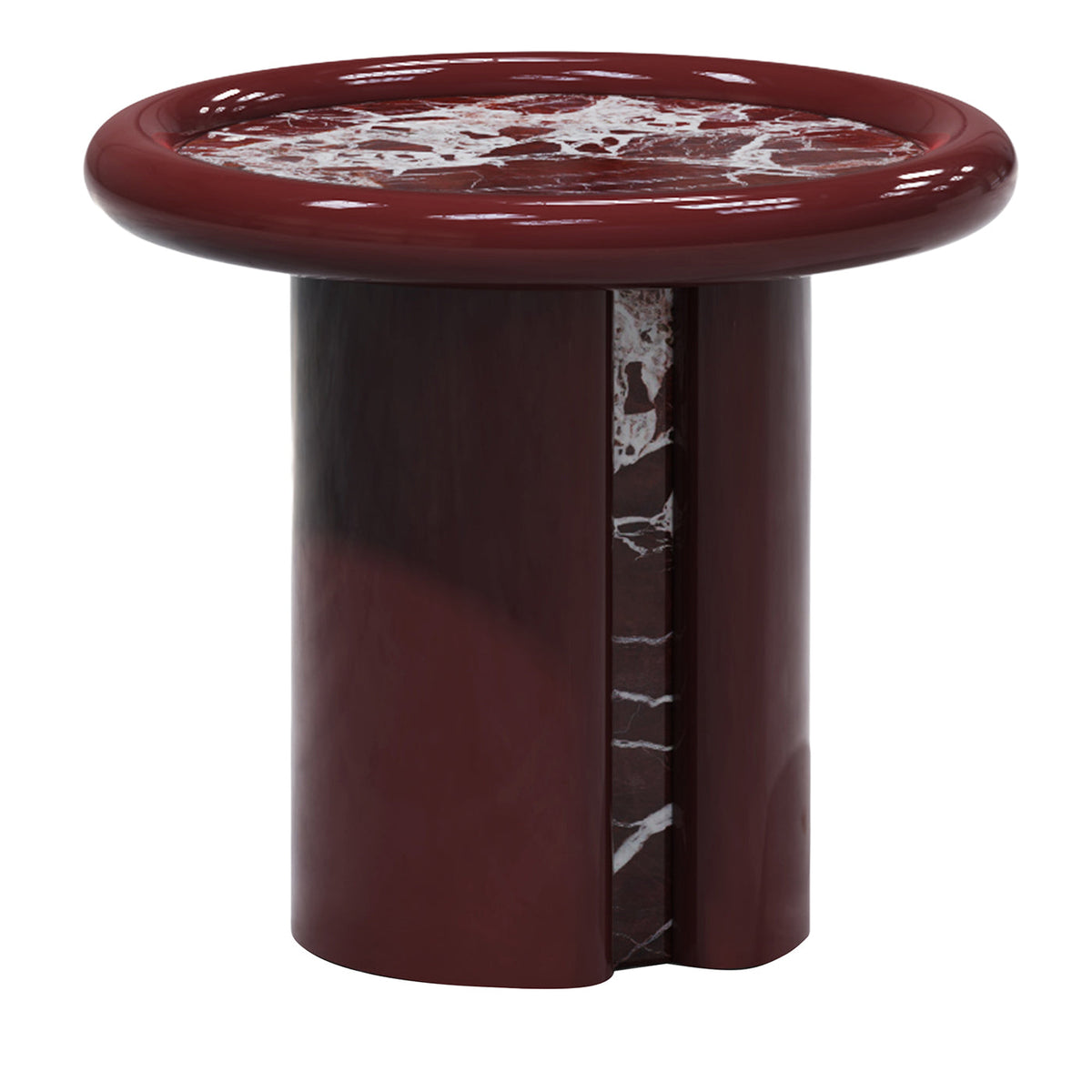 Table d'appoint Arteffato en marbre Rosso Levanto