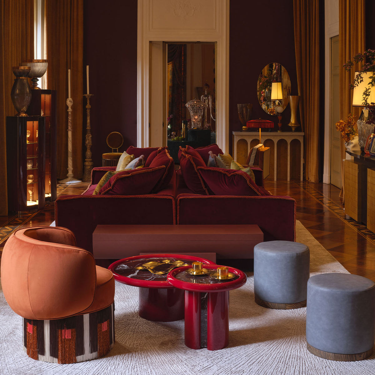 Table d'appoint Arteffato, silhouette arrondie