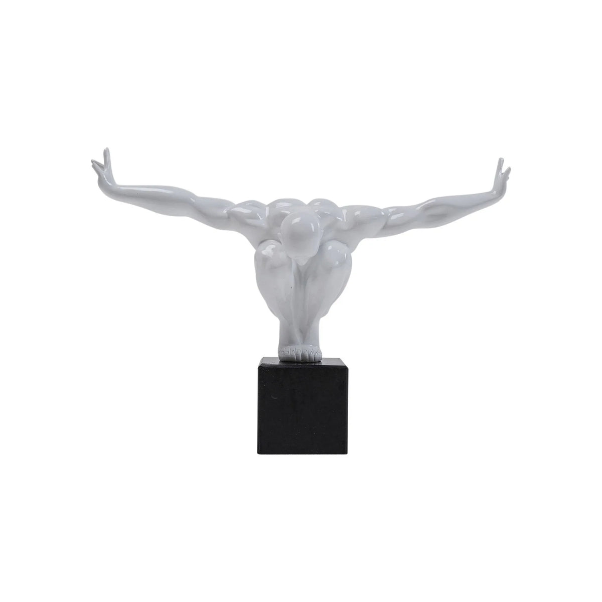 Sculpture décorative Athéna blanc