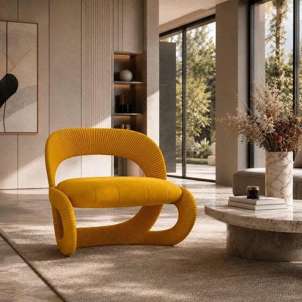 Fauteuil Aurelia, silhouette sculpturale