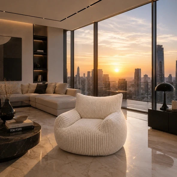 Fauteuil NUAGE, silhouette généreuse