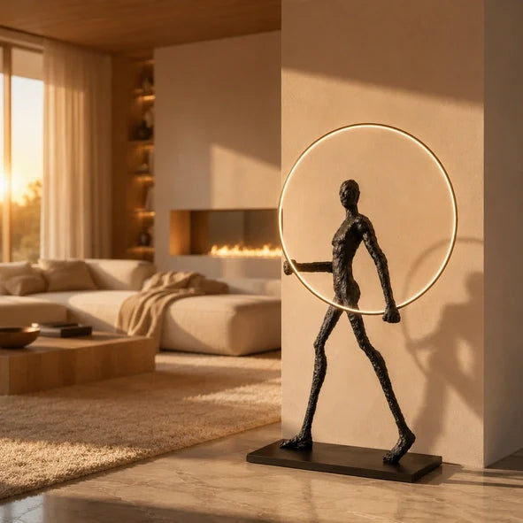 Sculpture ÉLAN dans un salon