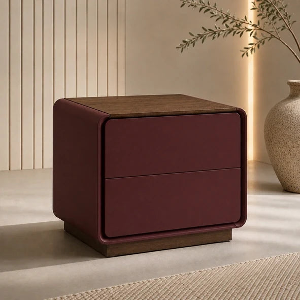 Table de nuit NOVA burgundy